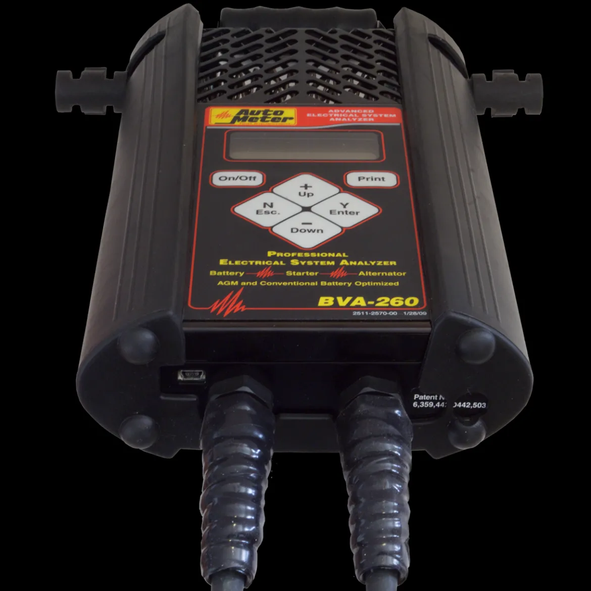 AutoMeter Professional Grade Hand Held Electrical System Analyzer 6V & 12V (BVA-260BR)
