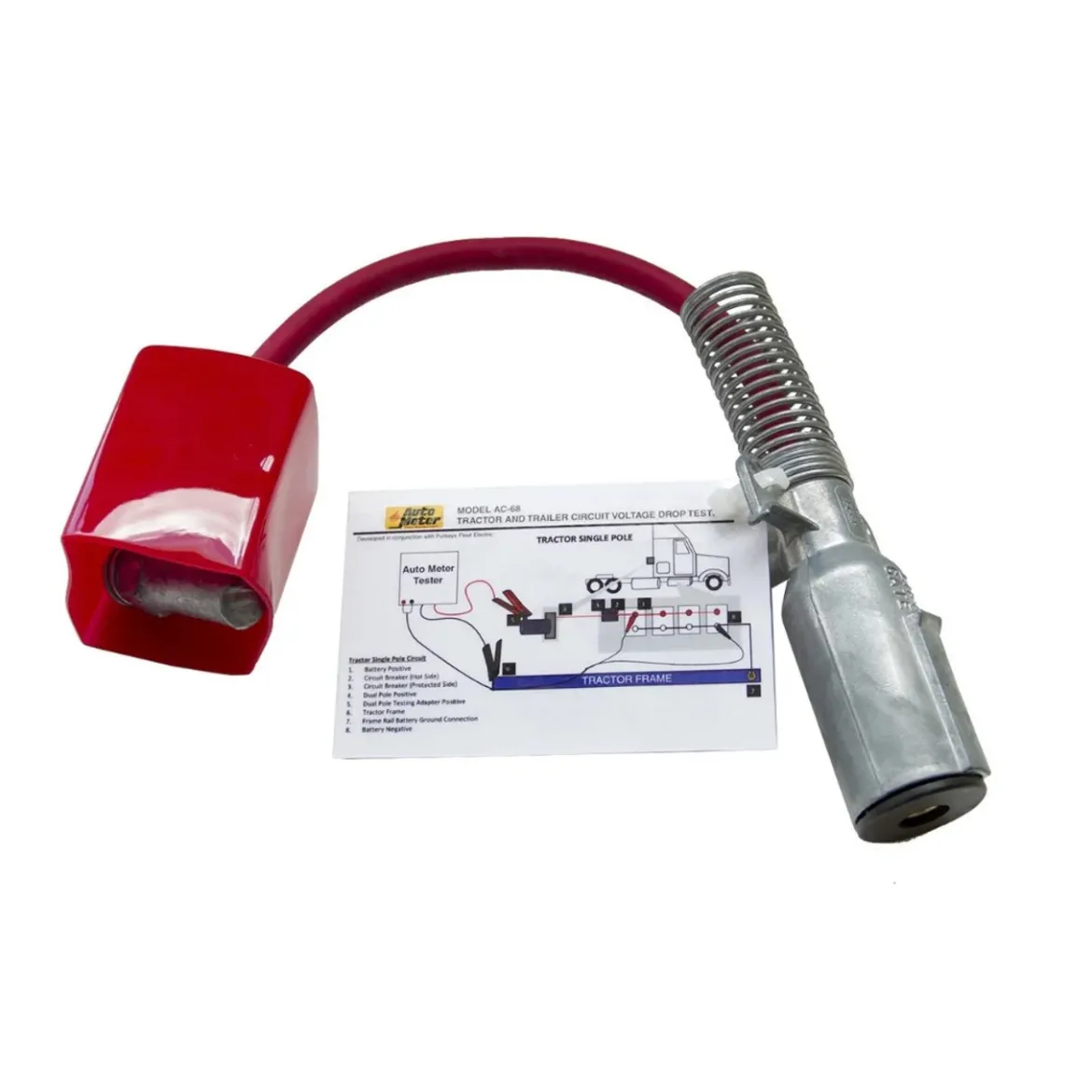 AutoMeter Single Pole Adapter for Tractor and Trailer Testing Systems (AC-68)