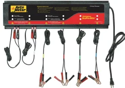 AutoMeter Smart Battery Charger 6 Channel 120V 5 Amp for Multiple Batteries (BUSPRO-600S)