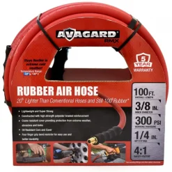 Avagard Rubber Air Hose Assembly, 3/8" (25'Ð100') (AVG38Series)