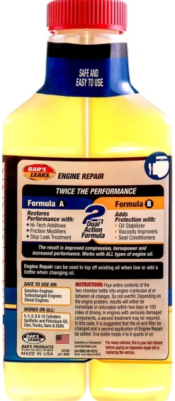 Bar's Leaks 1000 16.9oz High Mileage Engine Repair (1000)