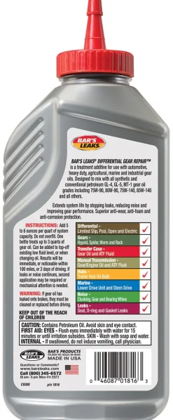 Bar's Leaks 16.9oz Axle and Differential Gear Repair Fluid (1816)