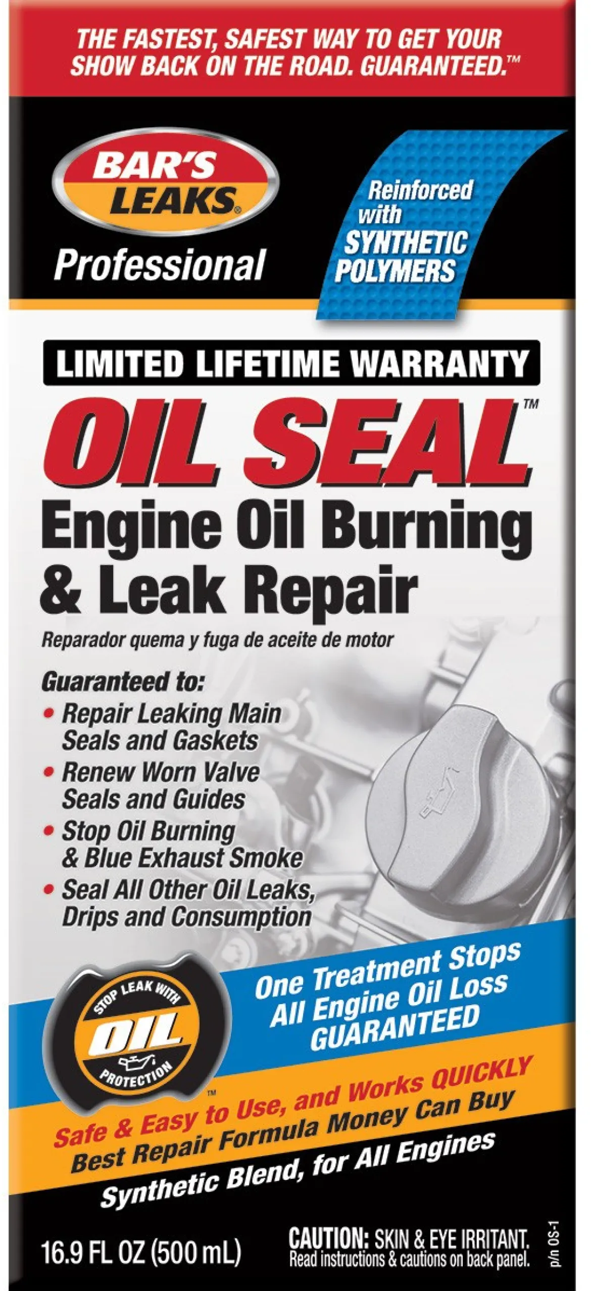 Bar's Leaks 16.9oz Oil Seal Engine Oil Burning & Leak Repair (OS-1)