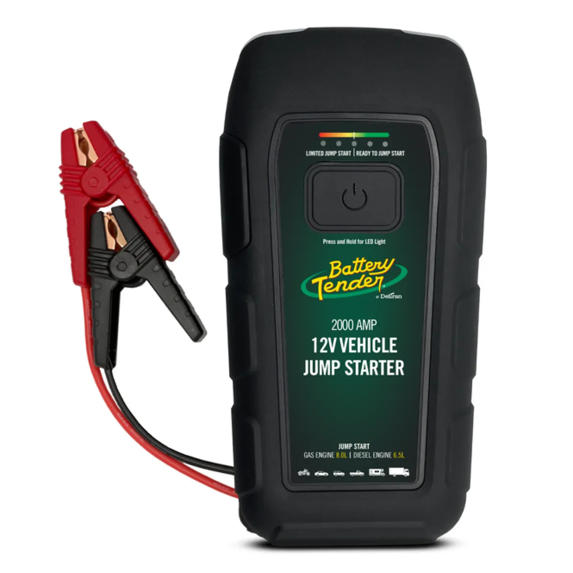 Battery Tender 2000A Jump Starter & 16,000mAh Power Bank (030-2030-WH)