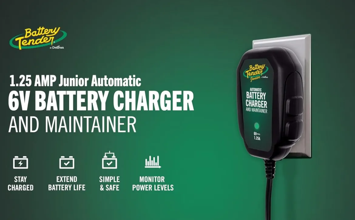Battery Tender 6V 1.25A Junior Charger and Maintainer (022-0196)