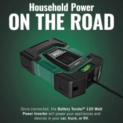 Battery Tender 120W Power Inverter - 12V DC to 115V AC (026-0002-DL-WH)