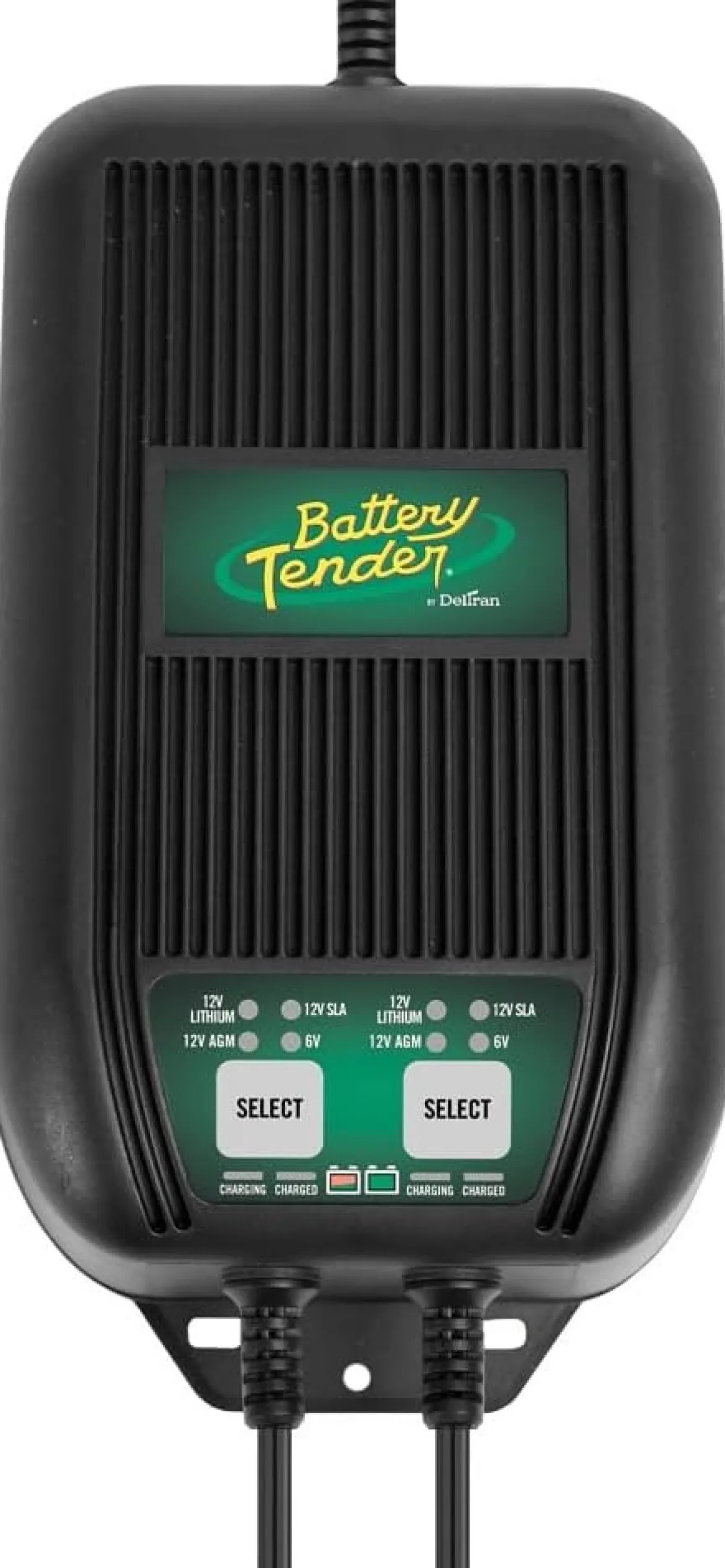 Battery Tender WaveCharge 6A 2-Bank Charger, 3A per bank, 6V/12V (022-1002-DL-WH)