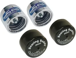 Bearing Buddy 1.980" Diameter Chrome Bearing Protectors with Auto Check With Bras - Pair (42200)
