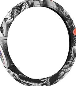 Bell Automotive David Gonzales Rose Steering Cover (22-1-97478-9)