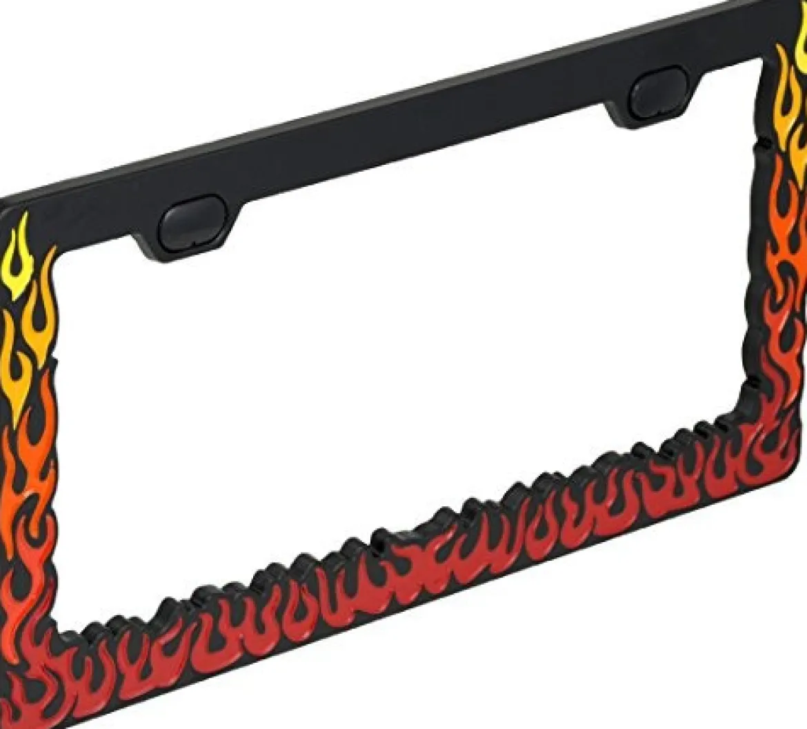 Bell Automotive Flames Design License Plate Frame (22-1-46168-8)
