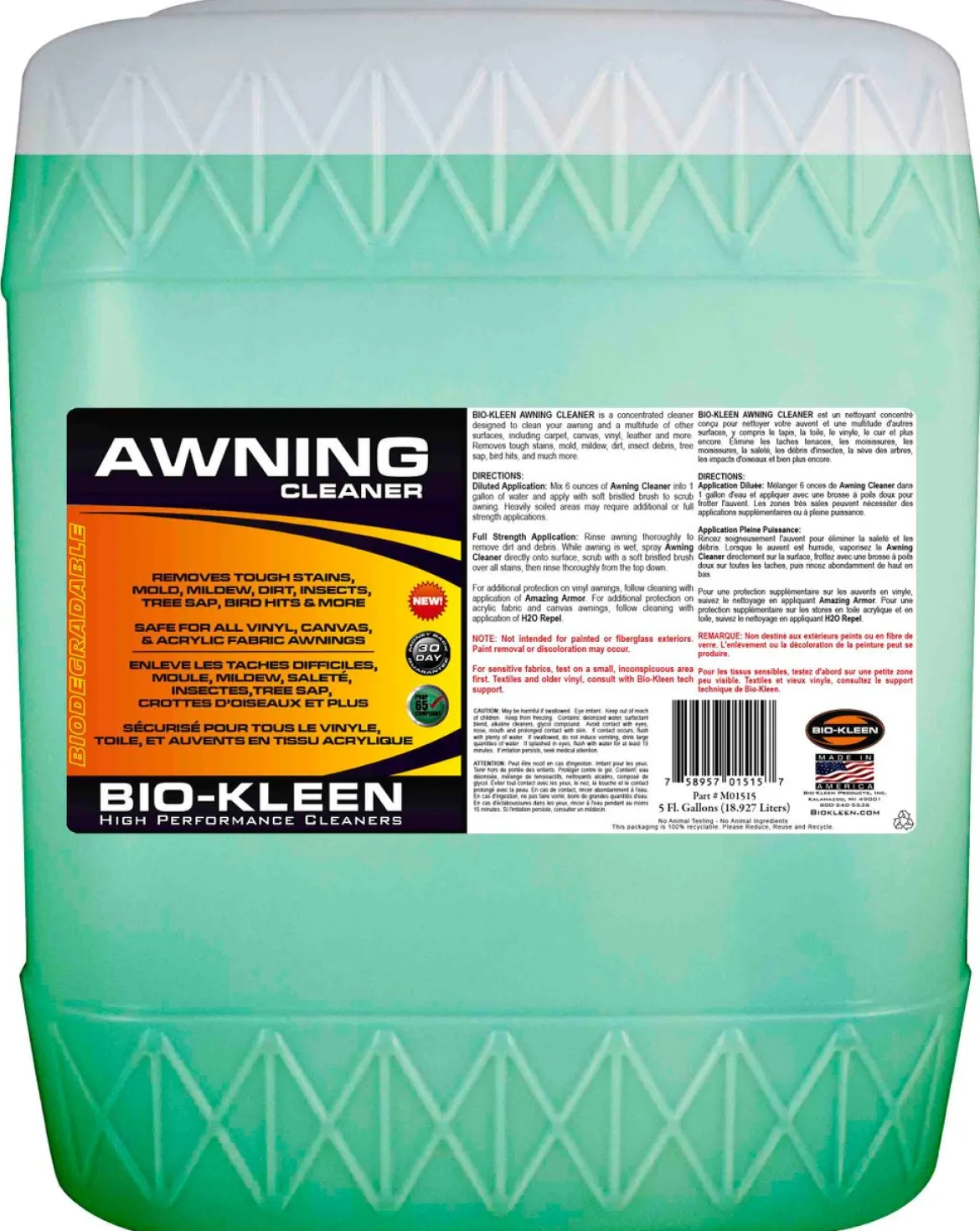 Bio-Kleen Awning Cleaner 5 gal (BKNM01515)
