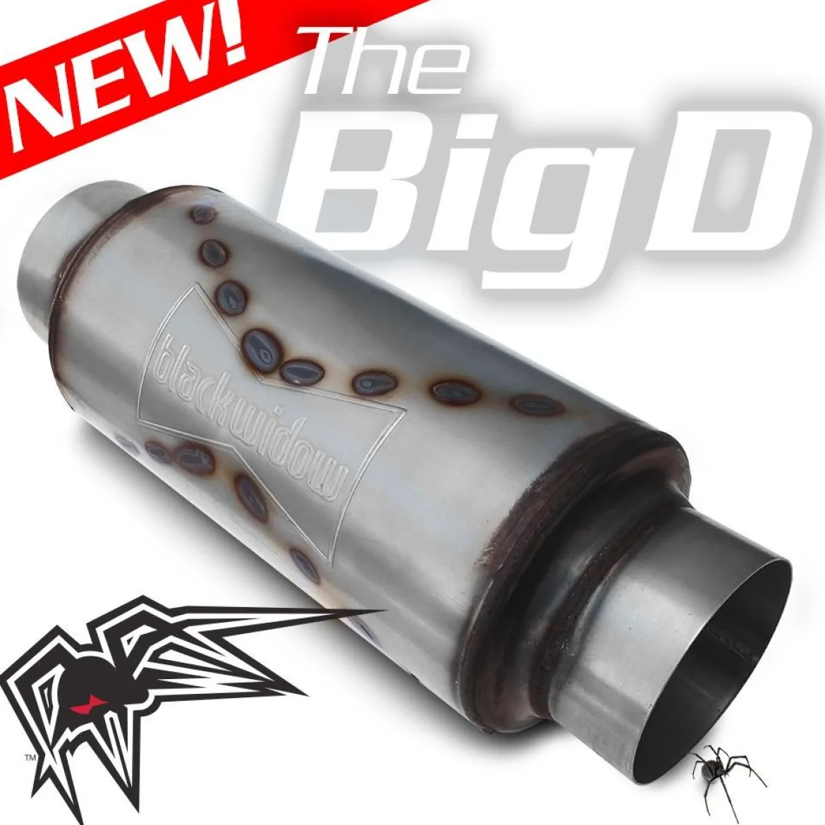 Black Widow Exhaust Big D - Diesel - 7.5" Round (BWBIGD)