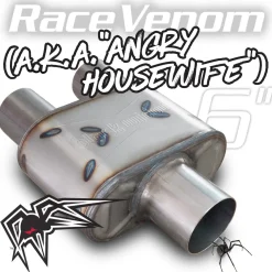 Black Widow Exhaust Race Venom Series 3"/2.5" Muffler (BWAHW)