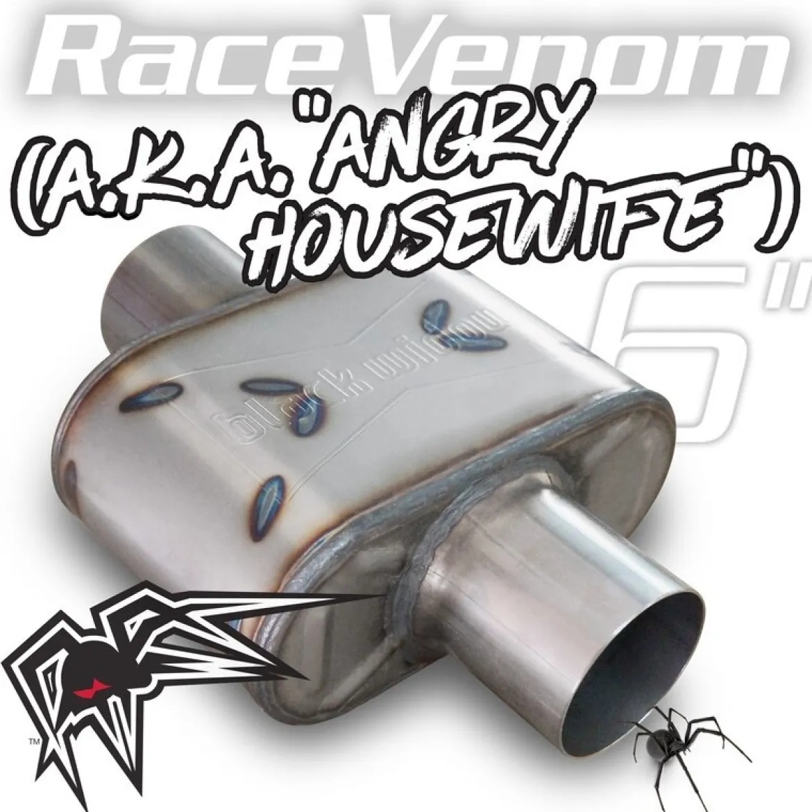 Black Widow Exhaust Race Venom Series 3" Muffler (BWAHW30)