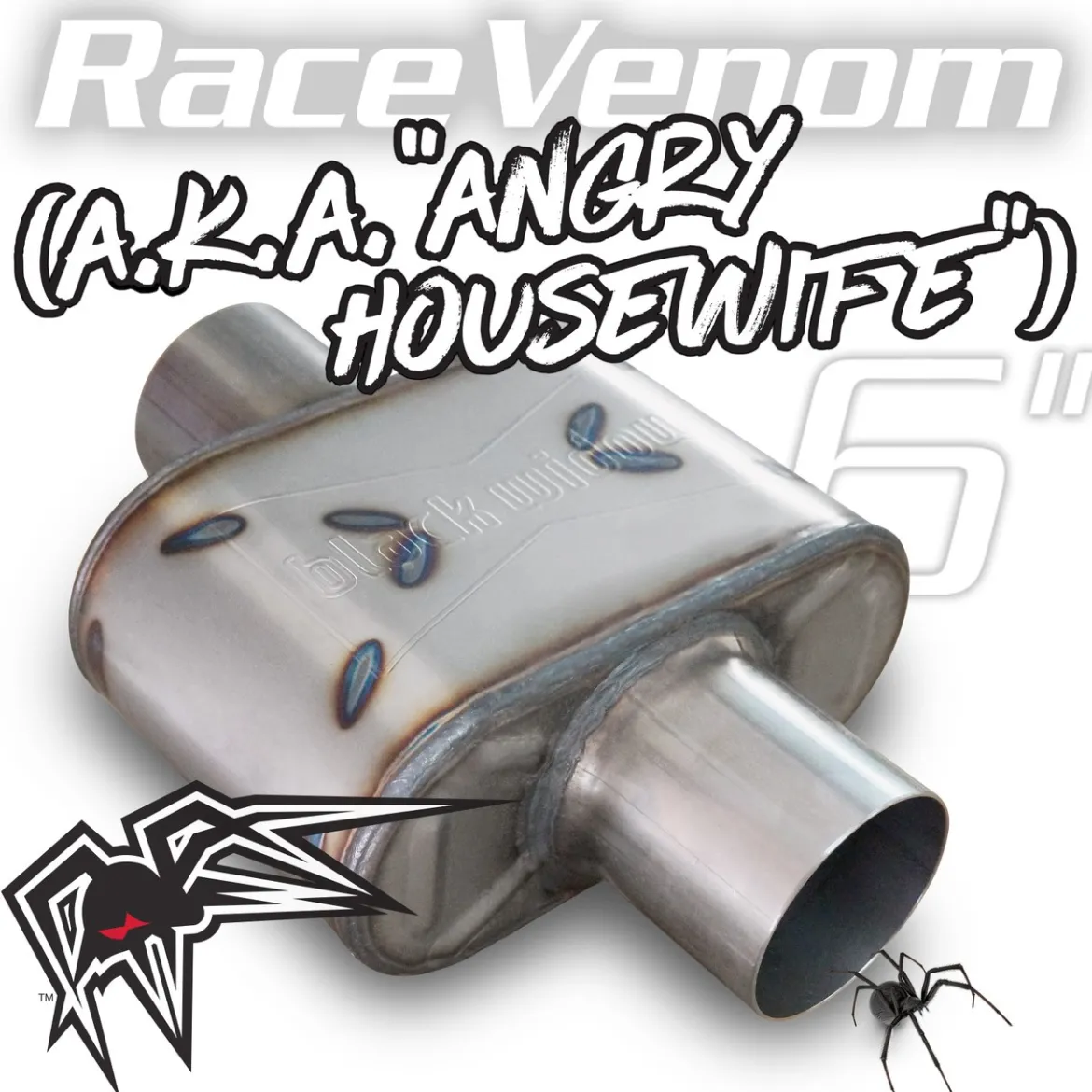 Black Widow Exhaust Race Venom Series 2.5" Muffler (BWAHW25)