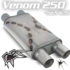 Black Widow Exhaust Venom 250/300-Series 2.5"/3" Mufflers (BWDDV2)