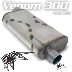 Black Widow Exhaust Venom 300-Series 2.5"/3" Mufflers (BWOOV3)