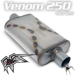 Black Widow Exhaust Venom 250-Series 3" Muffler (BW002)