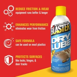 Blaster 16-TDL Advanced Dry Lube with Teflon - 9.3-Ounces
