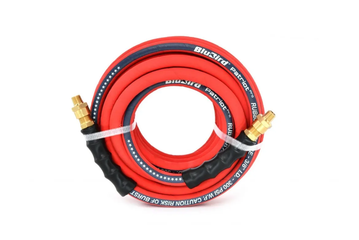 BluBird Patriot Pro Rubber Air Hoses 3/8" x 15', 25', 50' (PPPRO38)