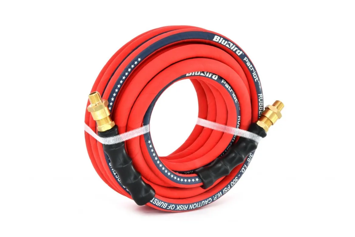 BluBird Patriot Pro Rubber Air Hoses 3/8" x 15', 25', 50' (PPPRO38)