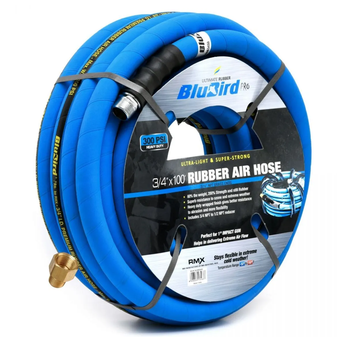 BluBird Pro Rubber Air Hose Assembly 3/4" (BBPRO34)