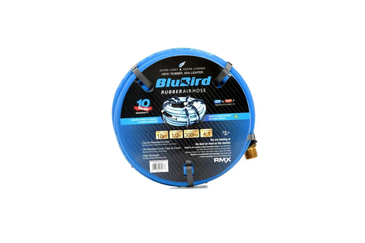 BluBird Rubber Air Hose Assembly 1/2" - Multiple Lengths (BB12)