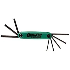 Bondhus Set 7 Tamper Resistant Tip GorillaGrip Fold-Up Tools TR7-TR25 (12636)