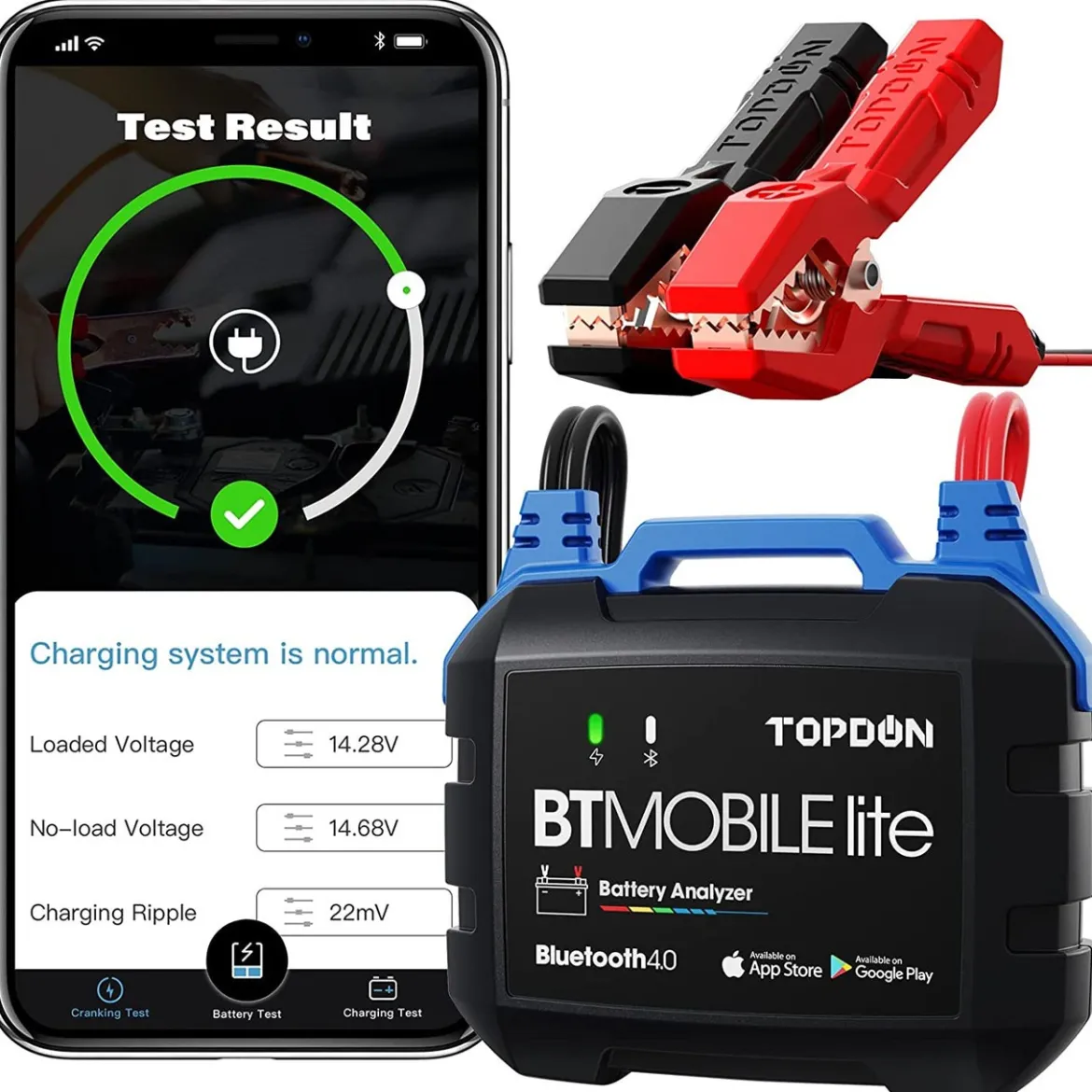 BTMobile Lite 12V Wireless Battery & System Tester with Bluetooth 4.0 (TD52110009)