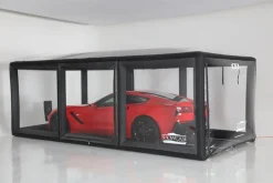 CarCapsule 16' CF1 Series Showcase Carbon Fiber w/Road Emblazoned Floor includes Intellicharger/Led Kit (CCSH16CF1)