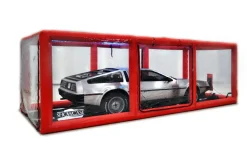 CarCapsule 18' Red Scorcher Series Showcase Indoor w/Road Emblazoned Floor includes Intellicharger/Led Kit (CCSH18RED)