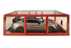 CarCapsule 18' Red Scorcher Series Showcase Indoor w/Road Emblazoned Floor includes Intellicharger/Led Kit (CCSH18RED)
