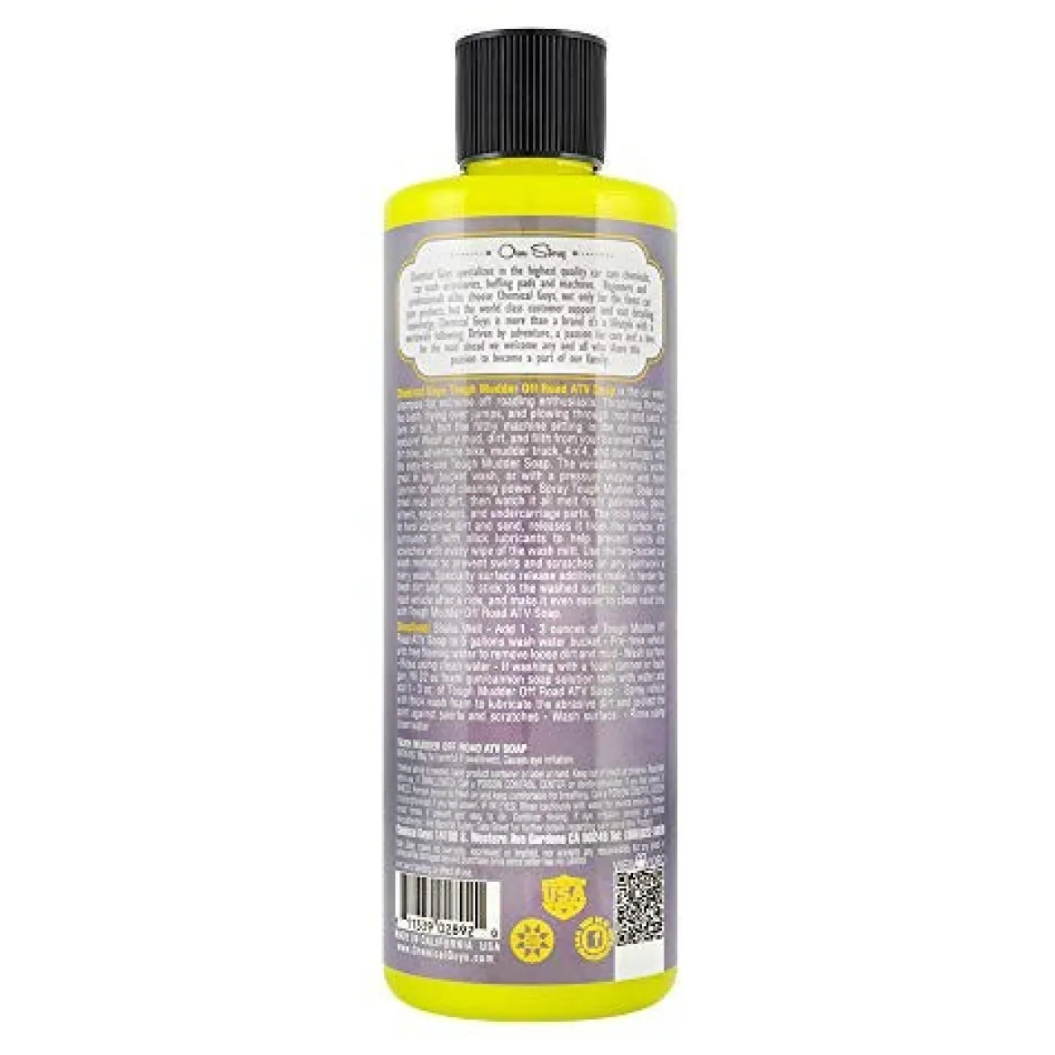 Chemical Guys 16oz Lemon Scent Tough Mudder Truck Wash (CWS20216)