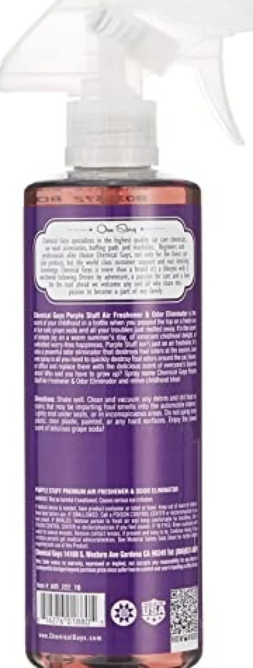 Chemical Guys 16oz Purple Stuff Grape Air Freshener (AIR_222_16)