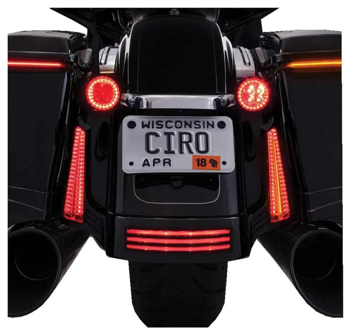Ciro Fang Rear Led Signal Light Inserts (Black) (45421)
