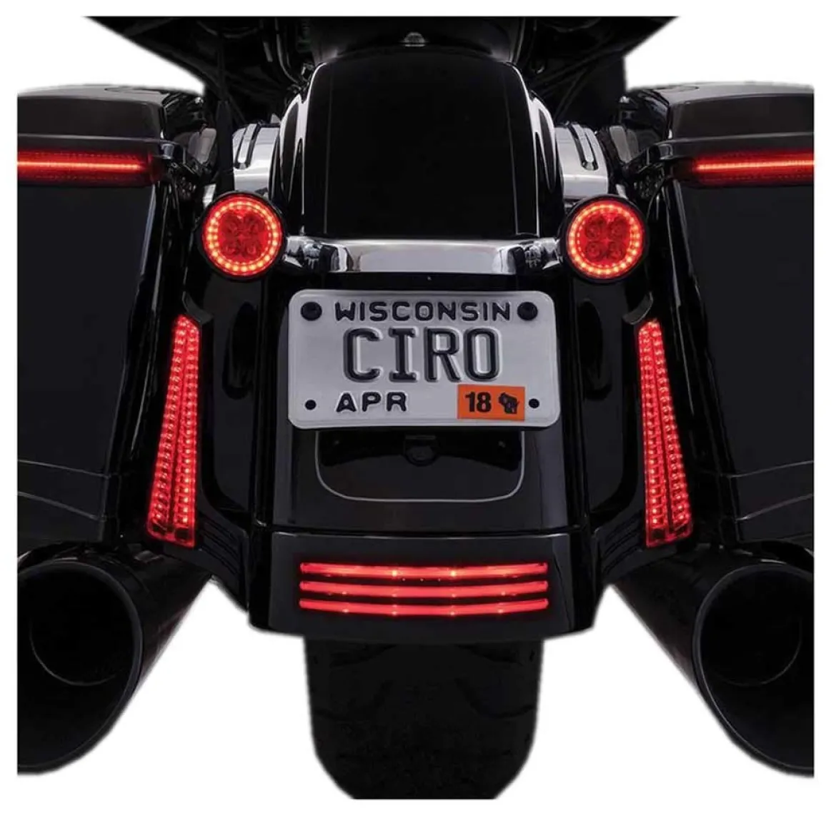 Ciro Fang Rear Led Signal Light Inserts (Black) (45421)