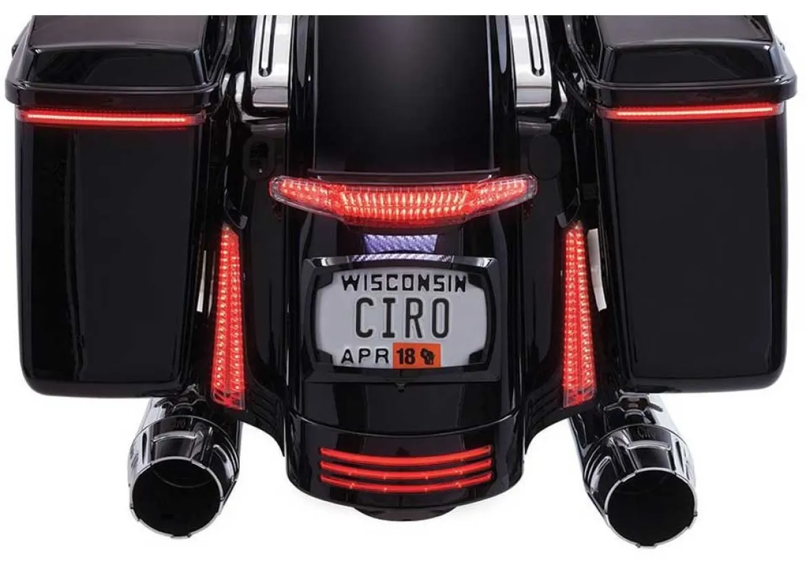 Ciro Latitude Taillight And License Plate Frame Holder - Black (40054)