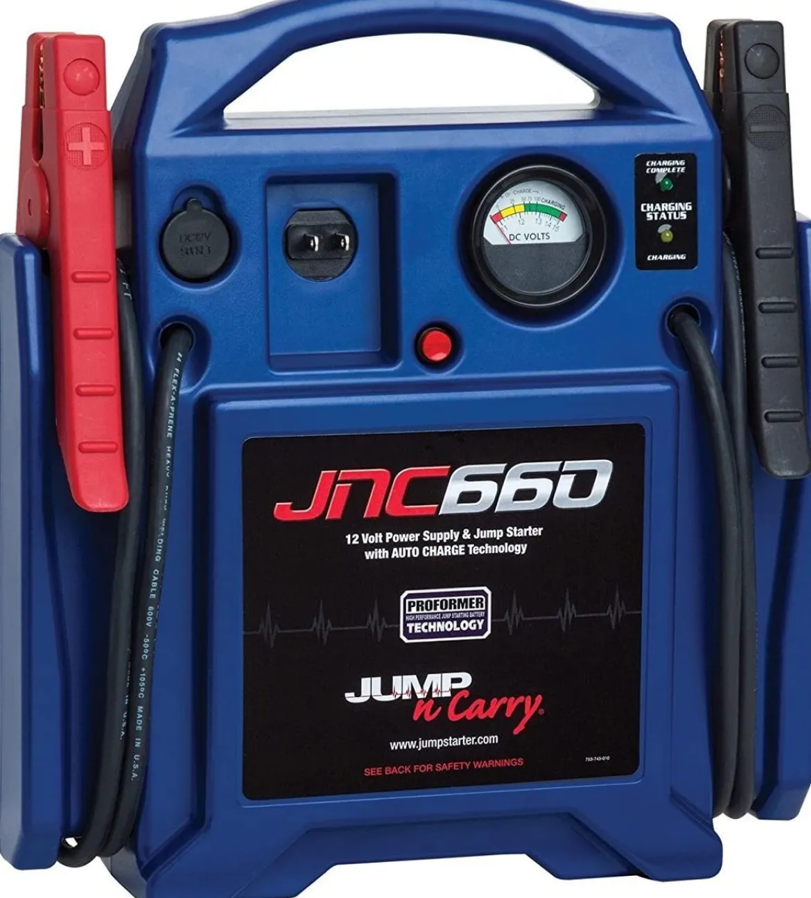 Clore Automotive Jump N Carry 1700 Peak Amp 12V Jump Starter (JNC660)