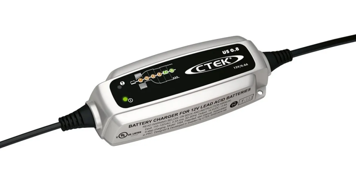 CTEK US 0.8 12V 0.8A Battery Charger and Maintainer (56-865)