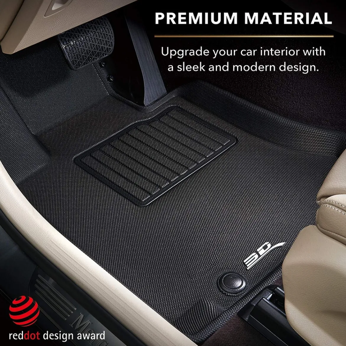 3D MAXpider Custom Fit Complete Floor Mat Set For Kagu Rubber (L1MB06501509)