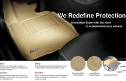 3D MAXpider Front Row Custom Fit Kagu Floor Mat, Black (L1CY00511509)