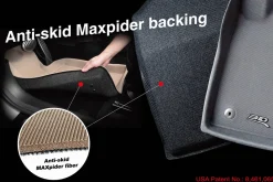 3D MAXpider Front Row Custom Fit Kagu Floor Mat, Black (L1FR08511509)