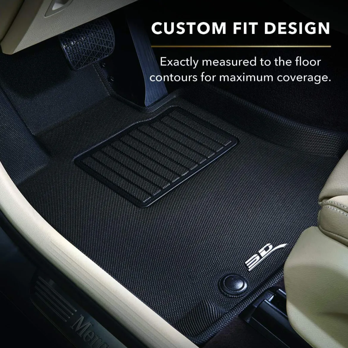 3D MAXpider Second Row All-Weather Floor Mats, Black (L1HD08431509)