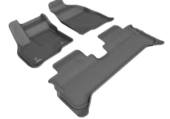 3D MAXpider 1St Row, 2Nd Row All-Weather Floor Mats, Gray (L1CH08701501)