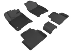 3D MAXpider 1St Row, 2Nd Row All-Weather Floor Mats, Black (L1HD07401509)