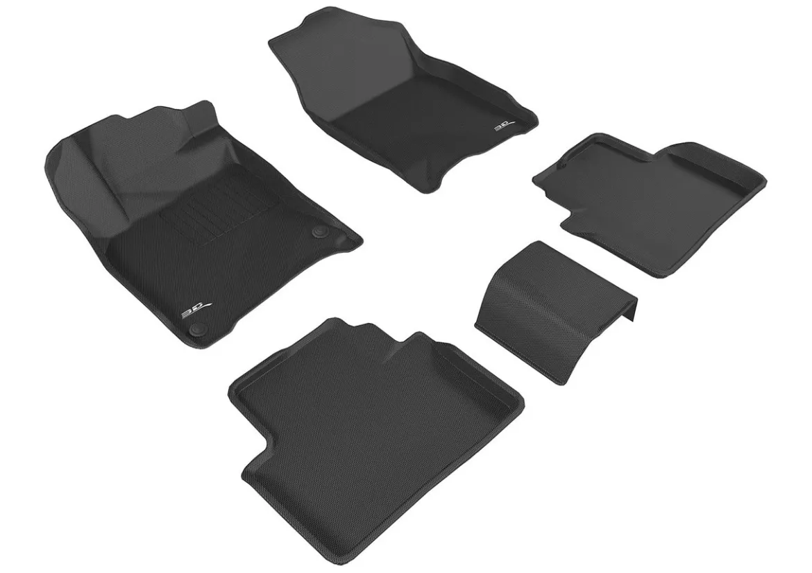 3D MAXpider 1St Row, 2Nd Row All-Weather Floor Mats, Black (L1HD07401509)