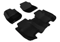 3D MAXpider 1St Row, 2Nd Row All-Weather Car Floor Mats Liners (L1HD05501509)