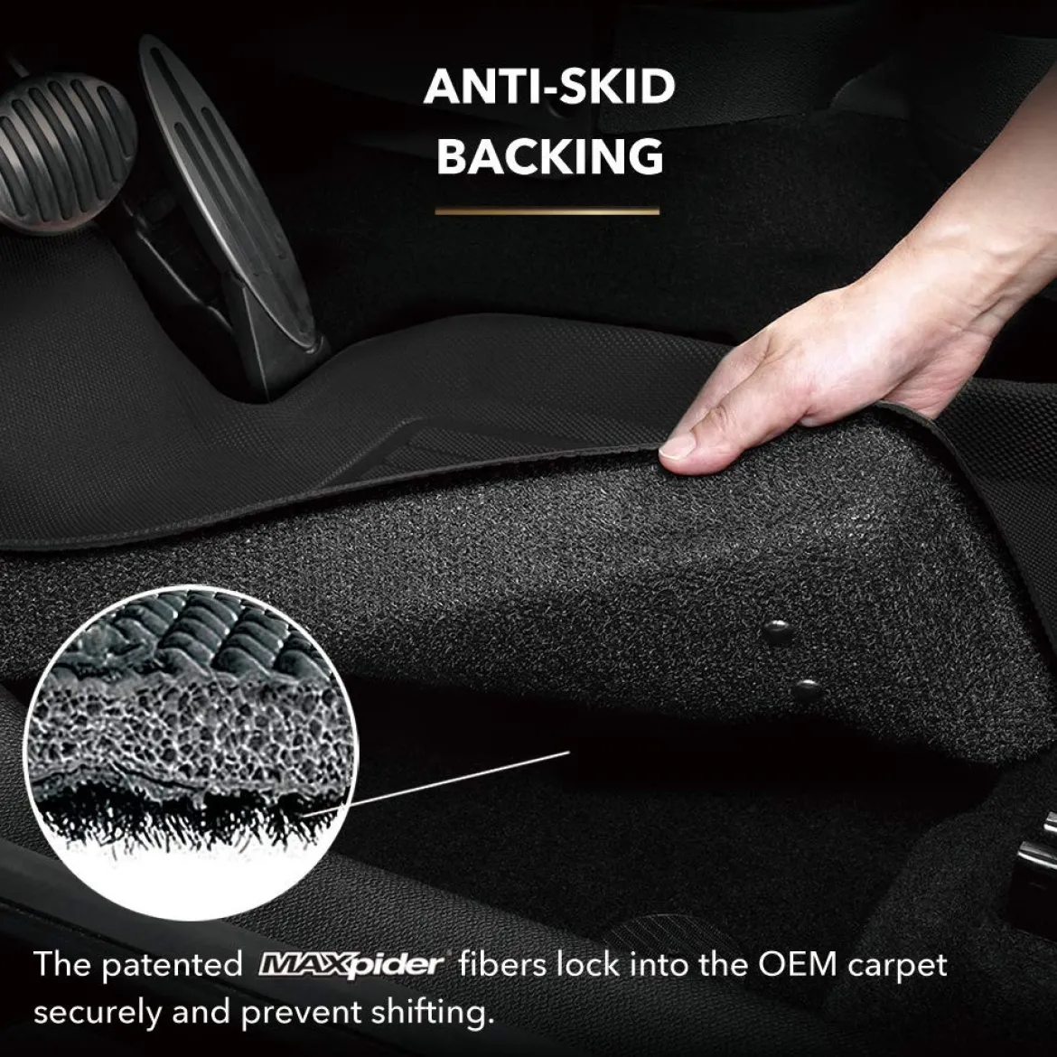 3D MAXpider 1St Row, 2Nd Row All-Weather Floor Mats, Black (L1HD09801509)