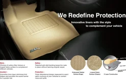 3D MAXpider Third Row Custom Fit All-Weather Floor Mat, Gray (L1CY00531501)