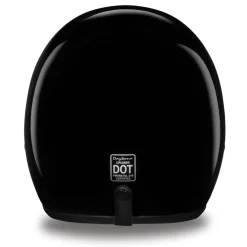 Daytona Helmets 3/4 Open Face Motorcycle Helmet [Hi-Gloss Black] 2Xs (DC1-A-2XS)